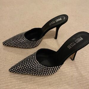 Paris Texas Crystal mules 37